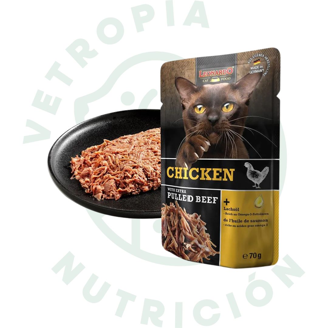 Leonardo Natvoer Rund, pulled beef & kip 70 gram